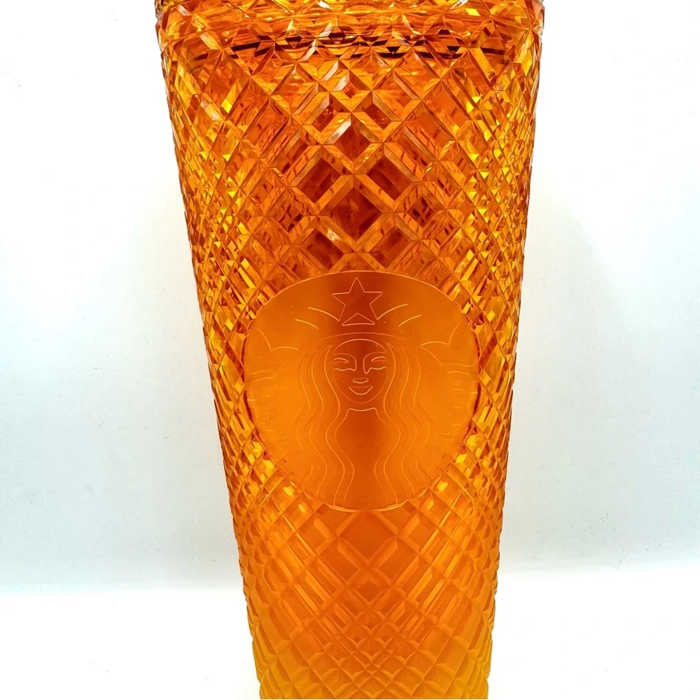 Starbucks Orange Mango Ombre Jeweled Venti Tumbler Cold Cup 24 oz